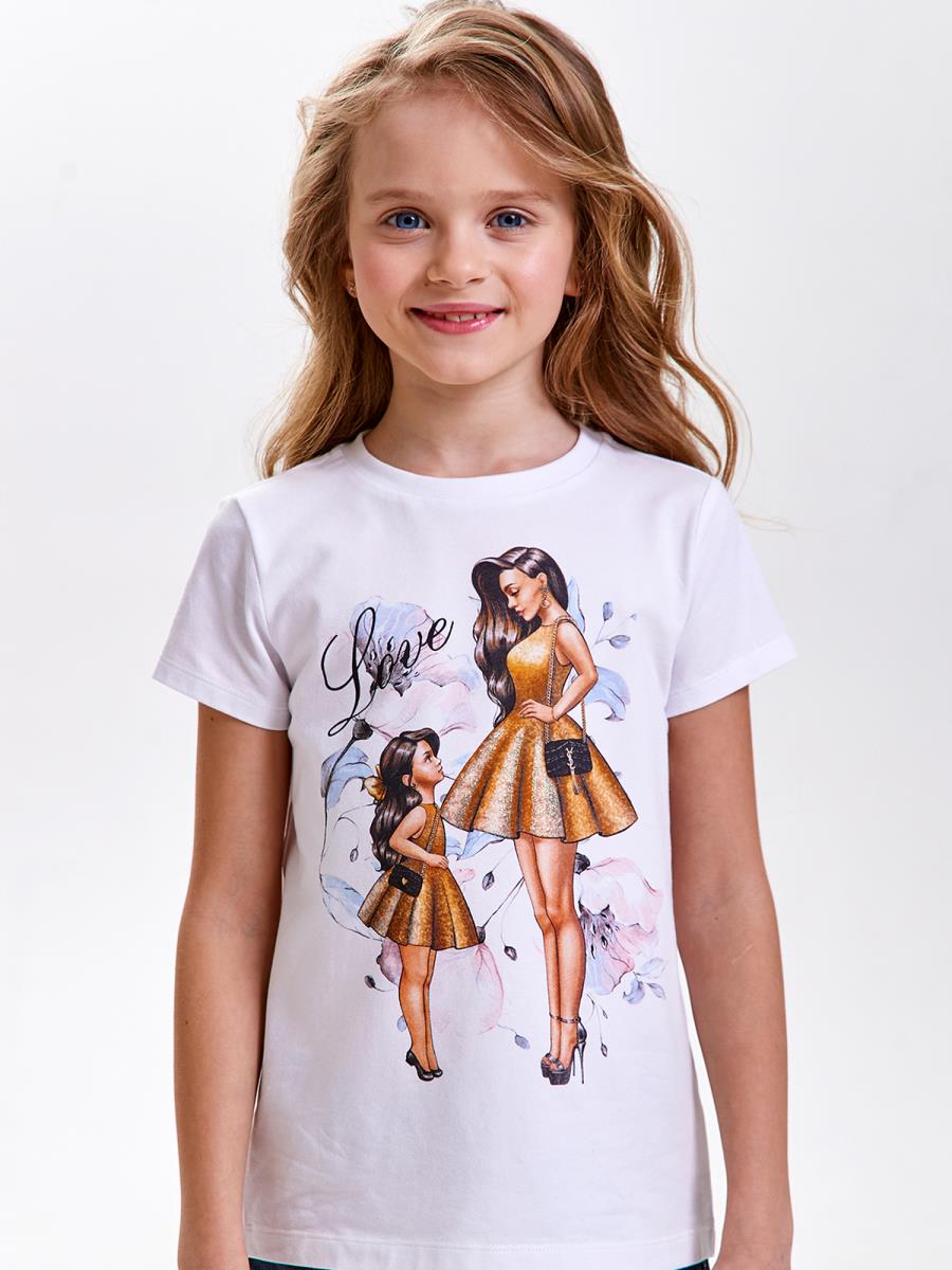 Футболка "Мама и дочка", белый, Juno 2