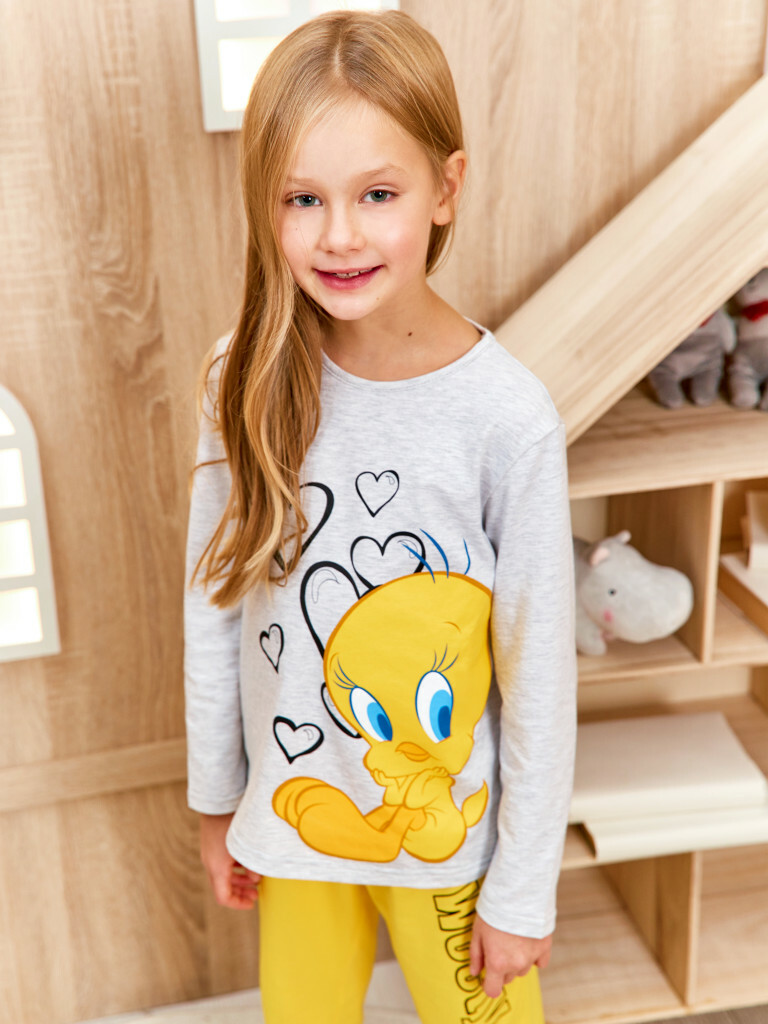 Пижама Looney Tunes Серый меланж, Juno 4