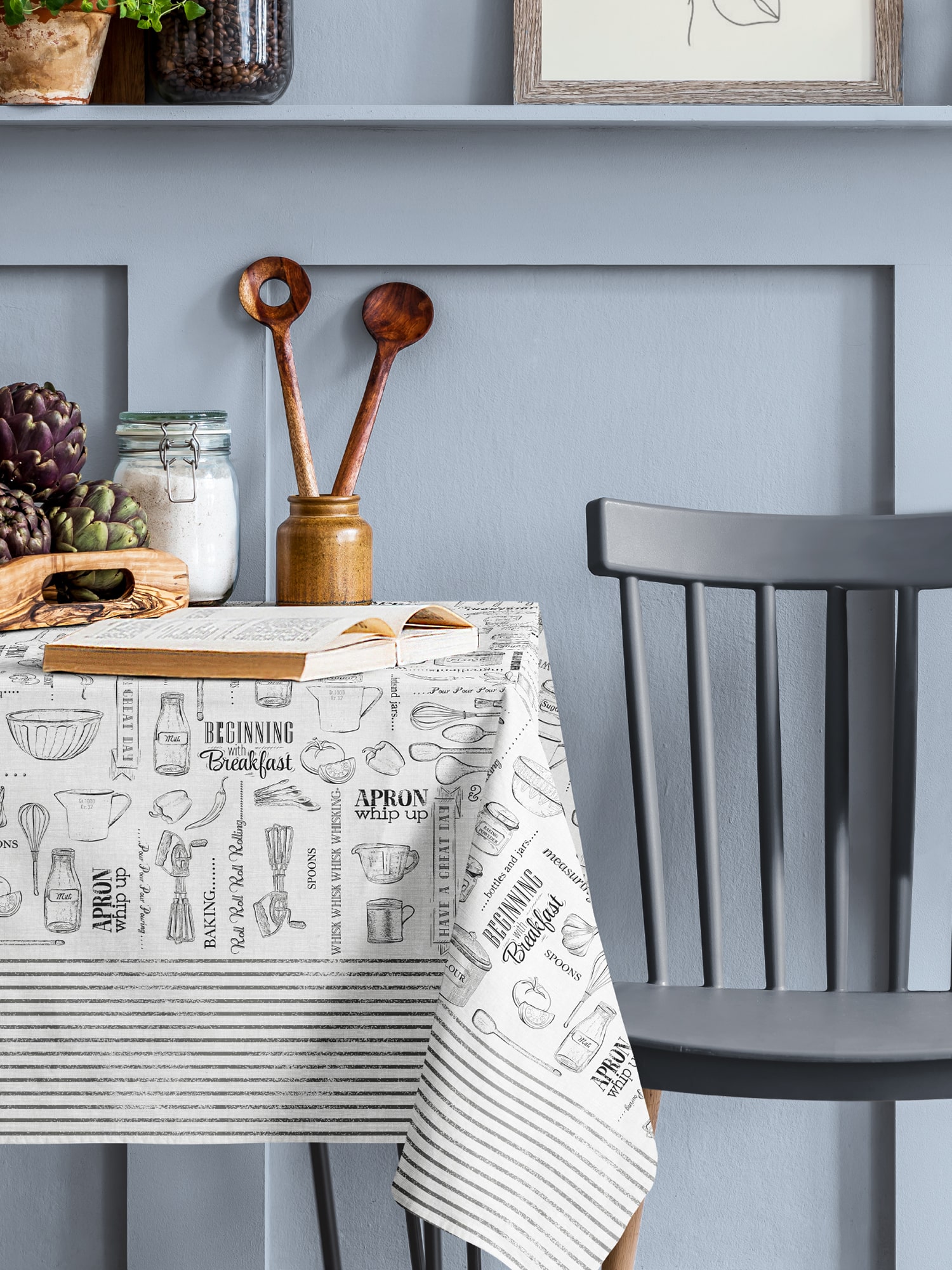 Комплект скатерть + 6 салфеток "Loft Café", Унисон 0