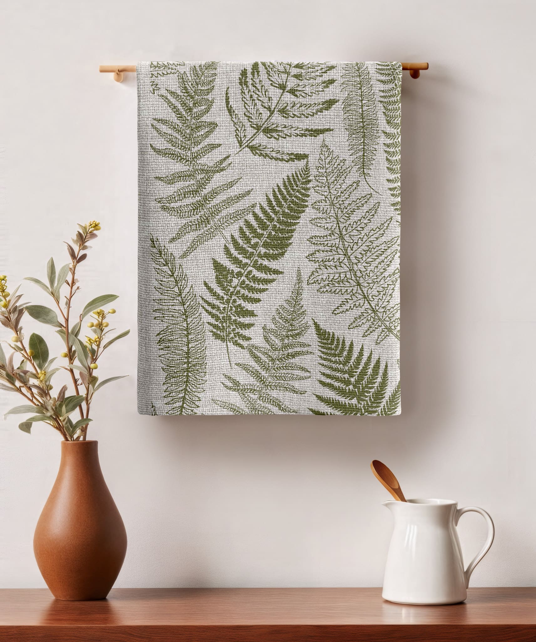 Комплект полотенец Mia Cara Листья папоротника 4