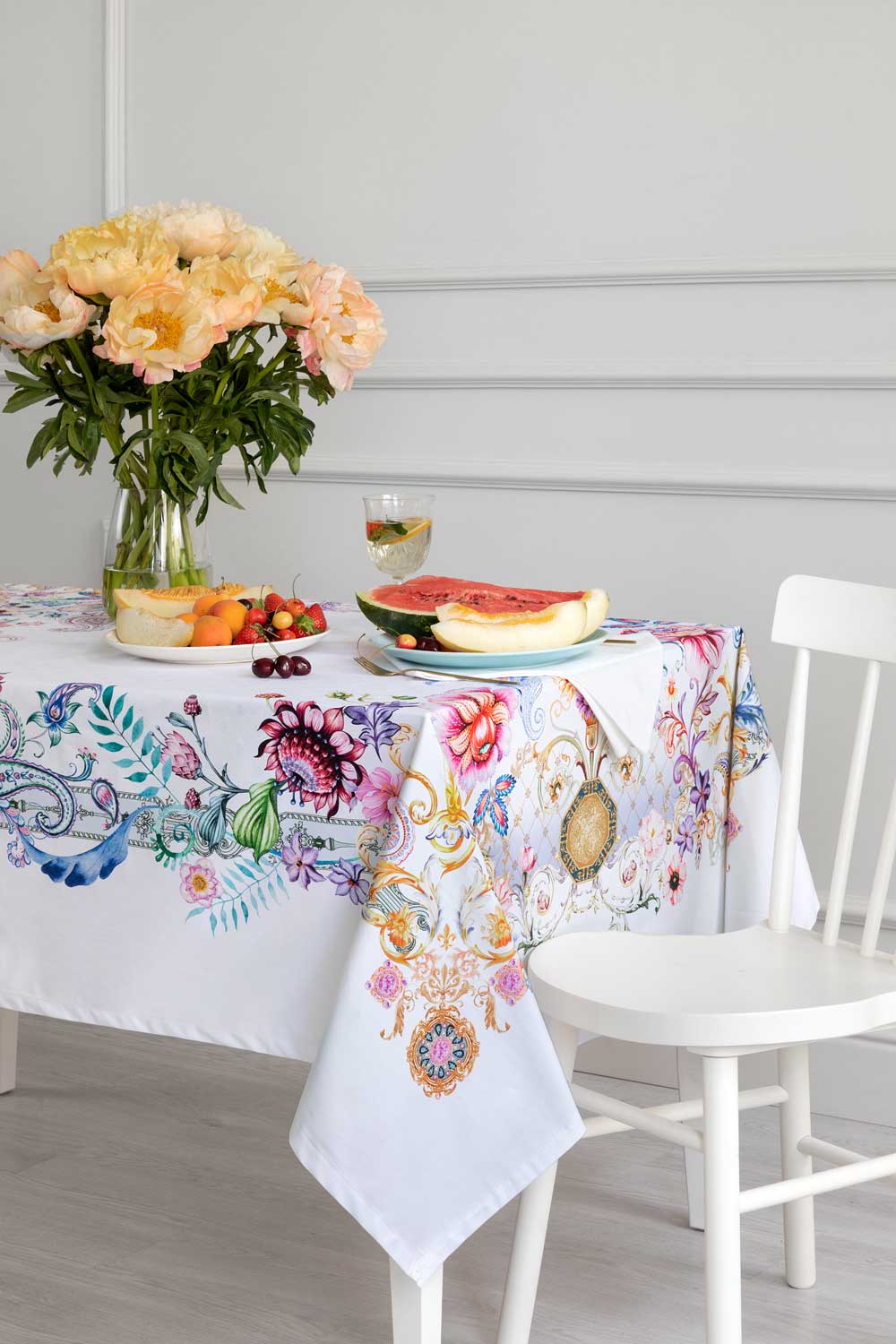 Скатерть рогожка "Камелия", Mia Cara 2