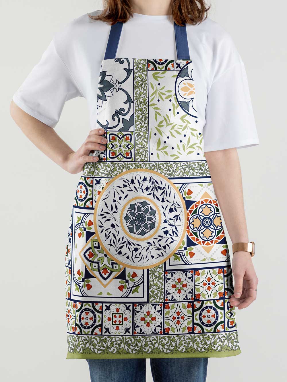 Фартук рогожка "Азулежу", Mia Cara 1