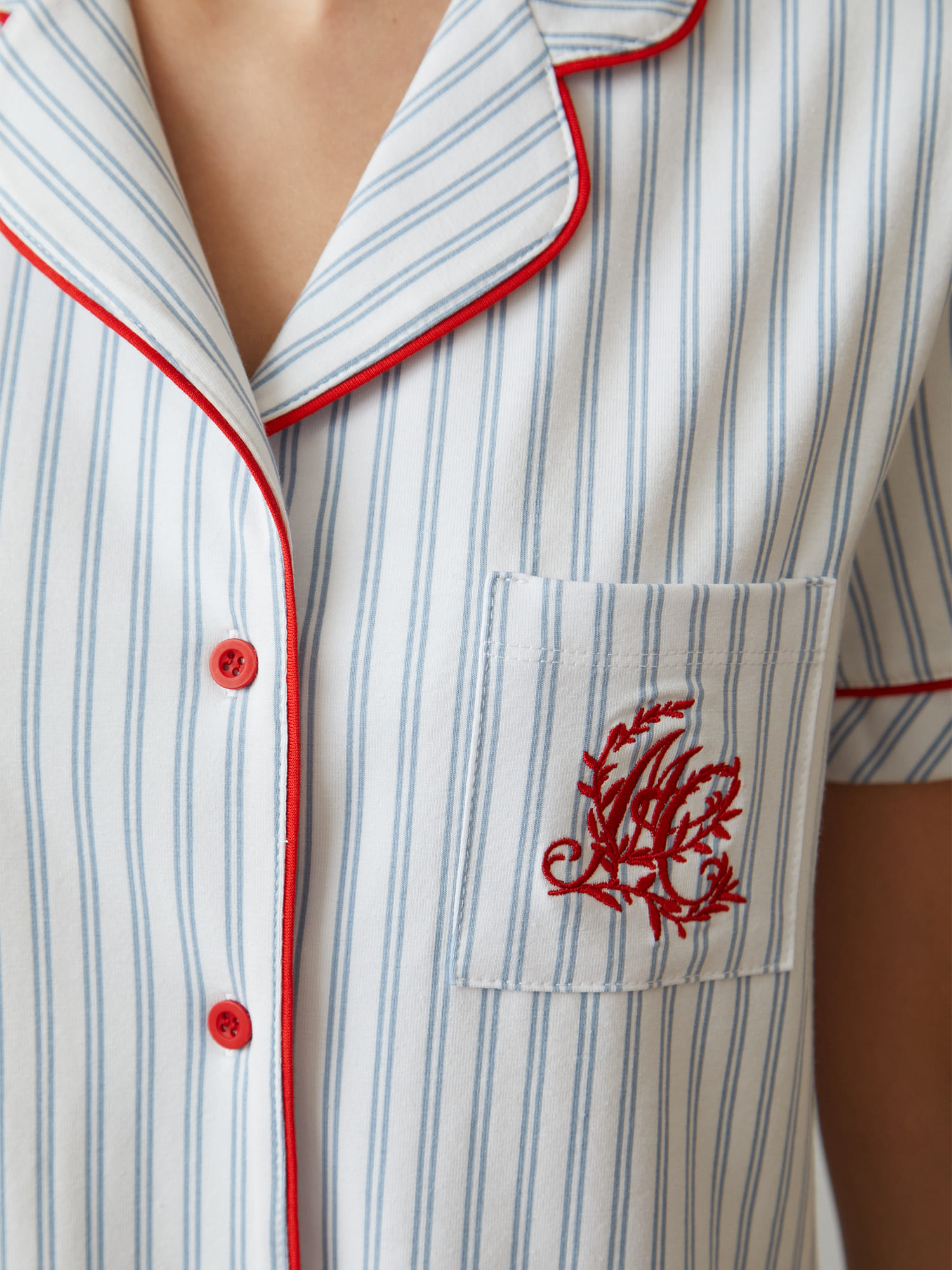 Пижама Mia Cara Голубая полоска 2