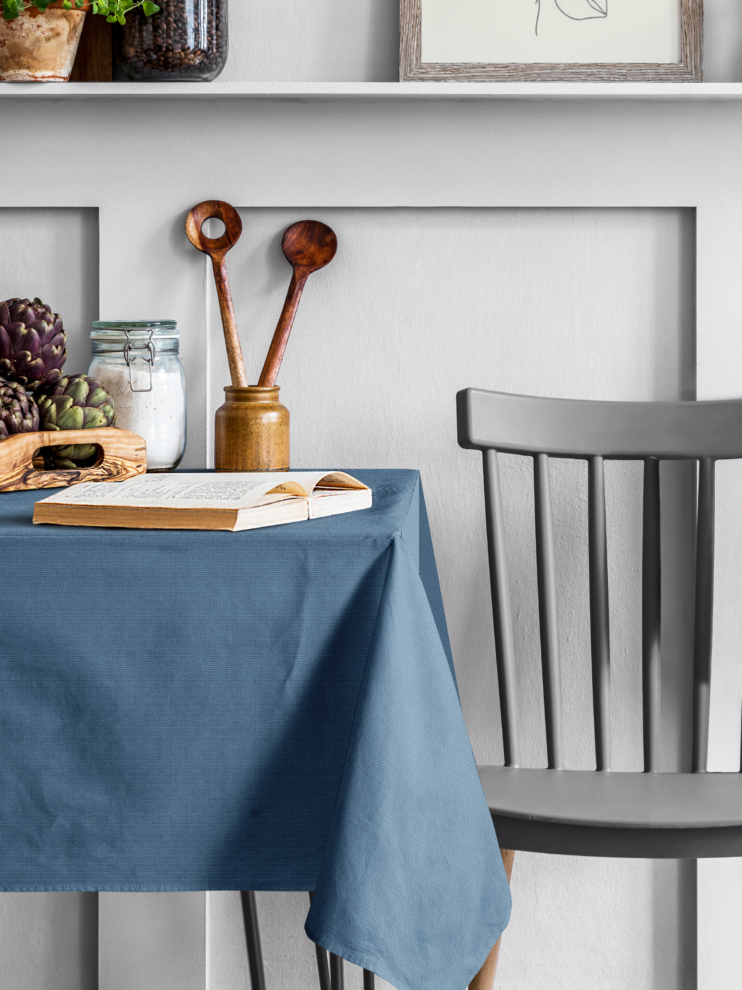 Комплект скатерть + 6 салфеток "Basic", Унисон 0