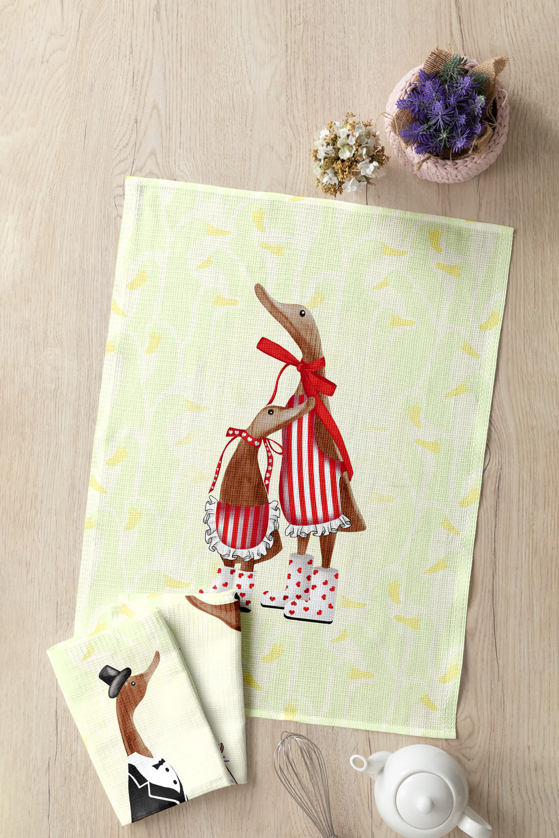 Комплект полотенец Mia Cara Милые утки 1