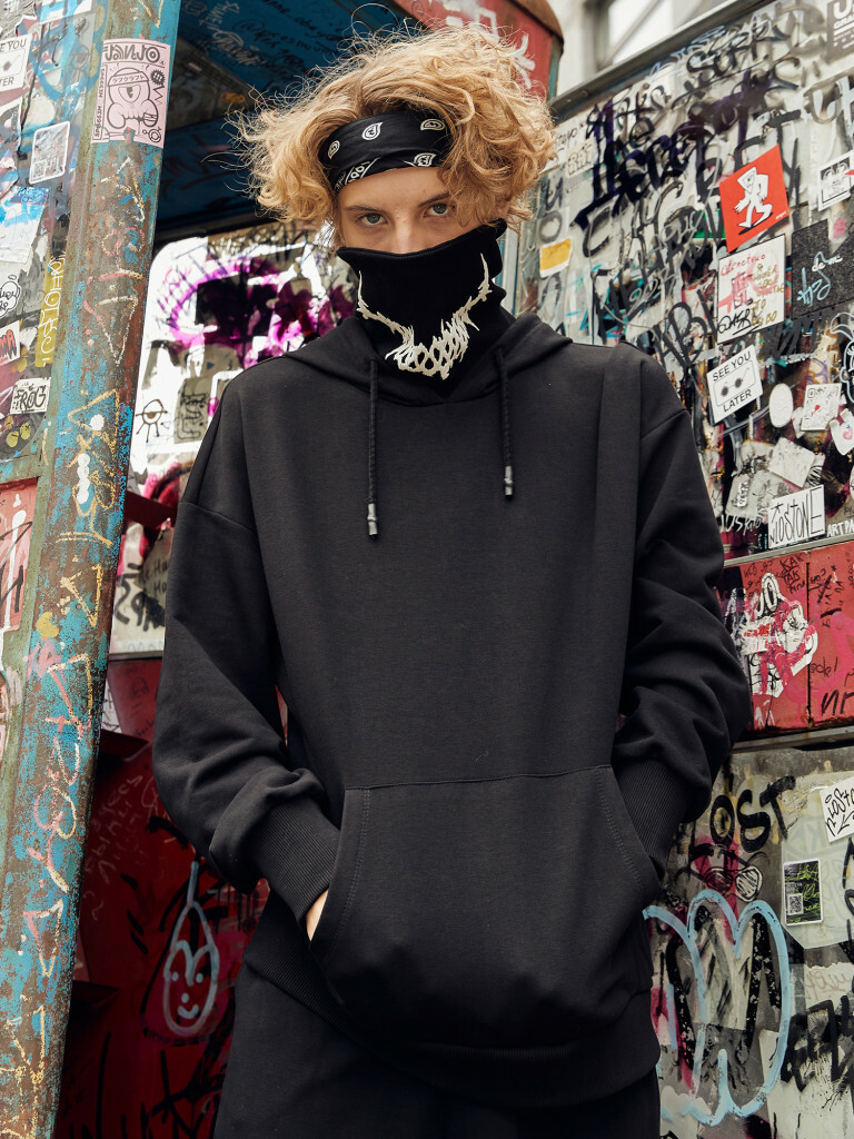 Худи / толстовка с воротником-маской Break the Rules, Juno 5