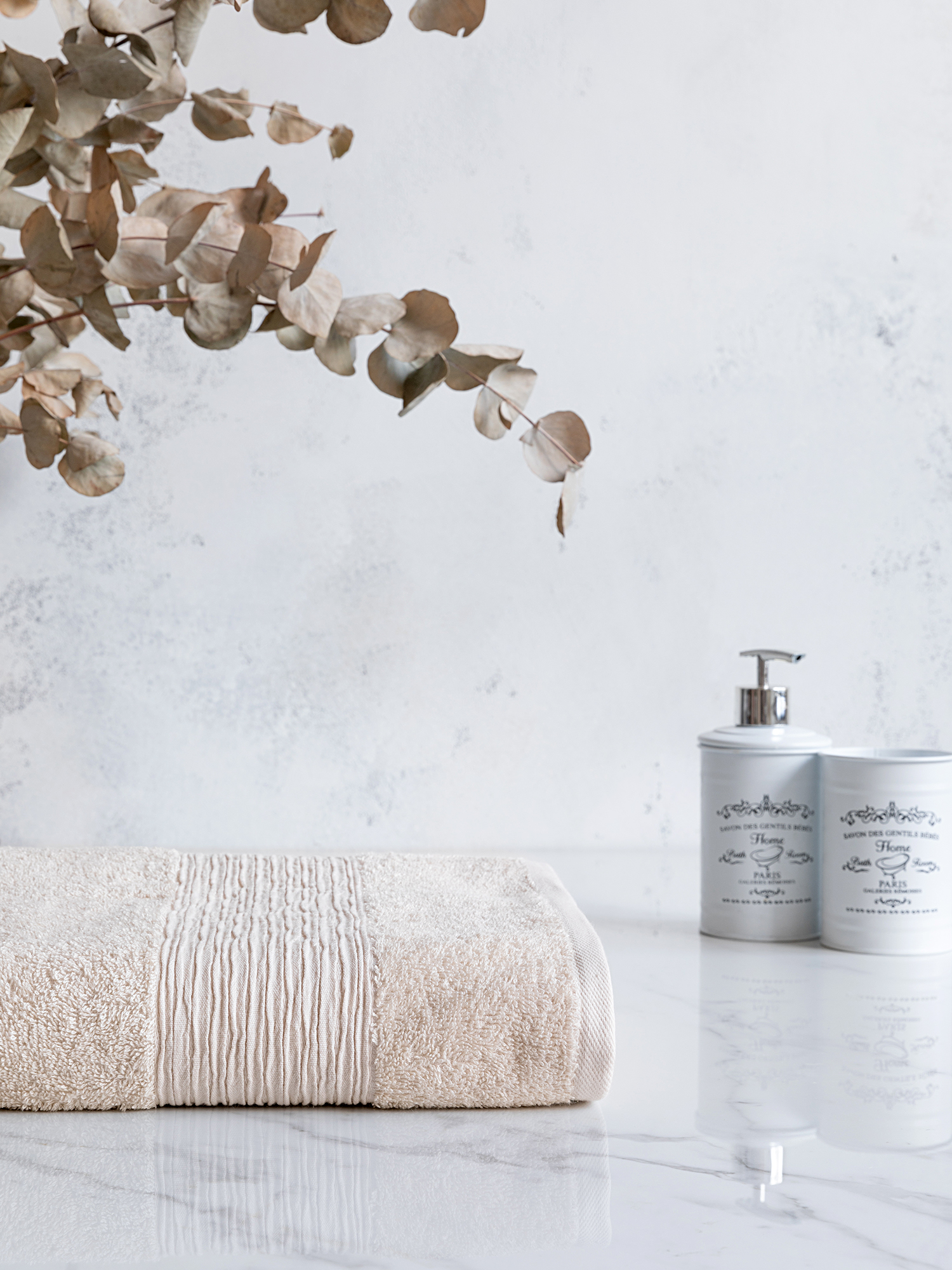 Полотенце махровое "Carlton", бежевый, Унисон 0