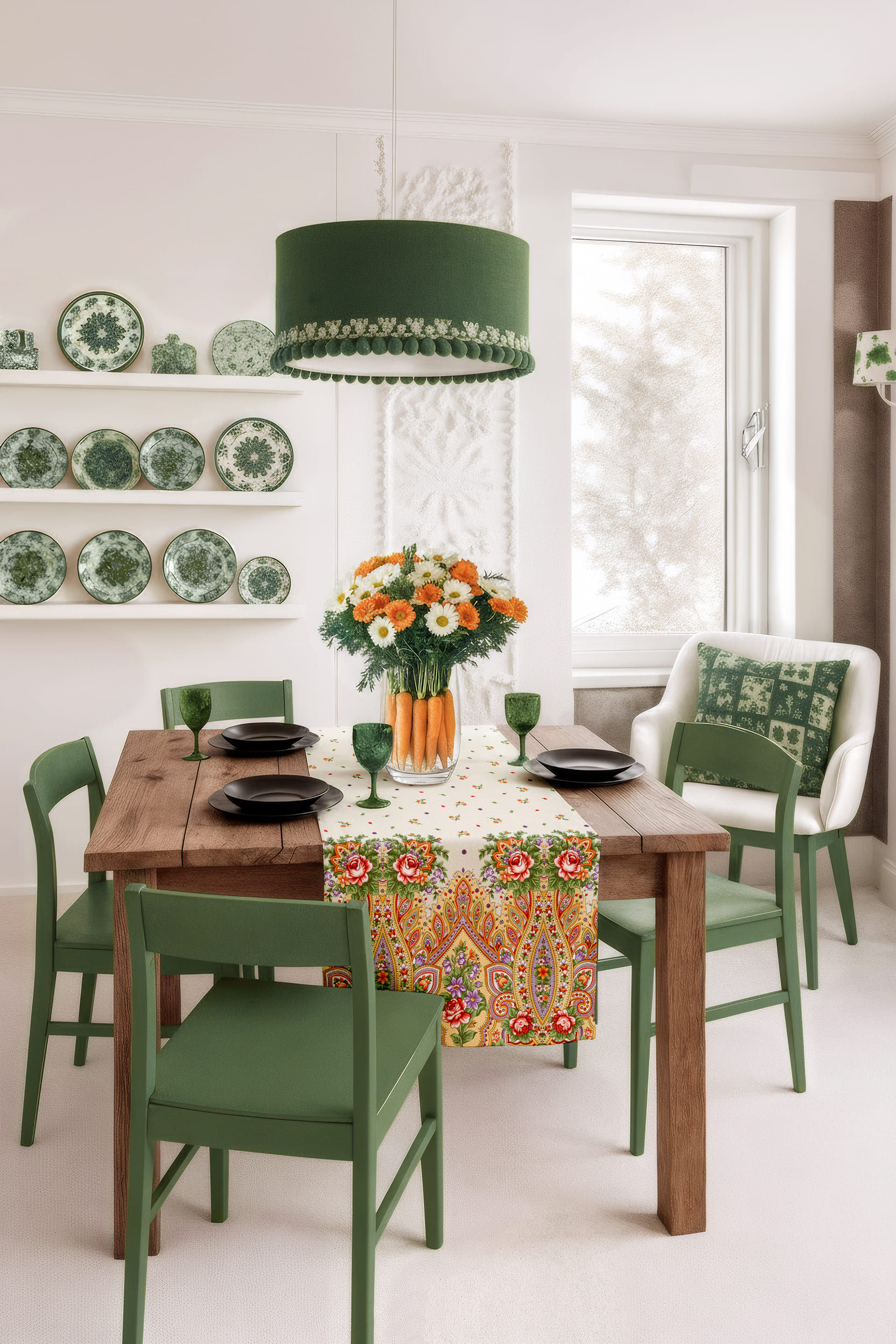 Скатерть-дорожка Унисон Павлопосадский 0