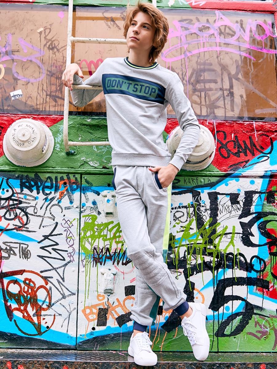 Свитшот Street beat/ CRAZY GETUP by Juno  Серый меланж, Juno 1