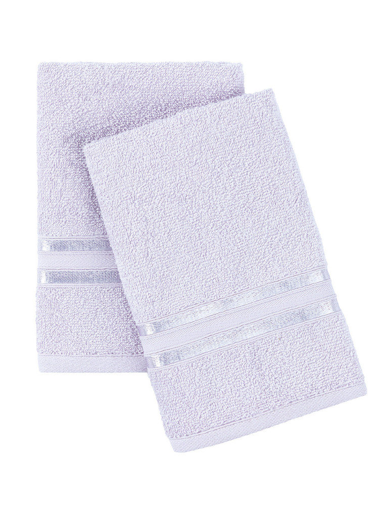 Комплект махровых полотенец "Элегант", светло-сиреневый, Унисон 2