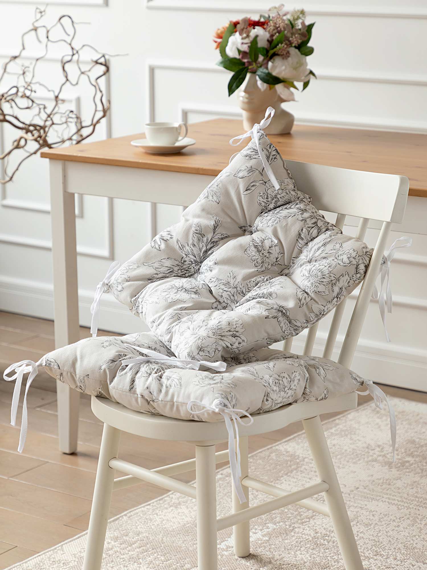 Комплект подушек на стул с тафтингом "Bottega Verde", Mia Cara 0