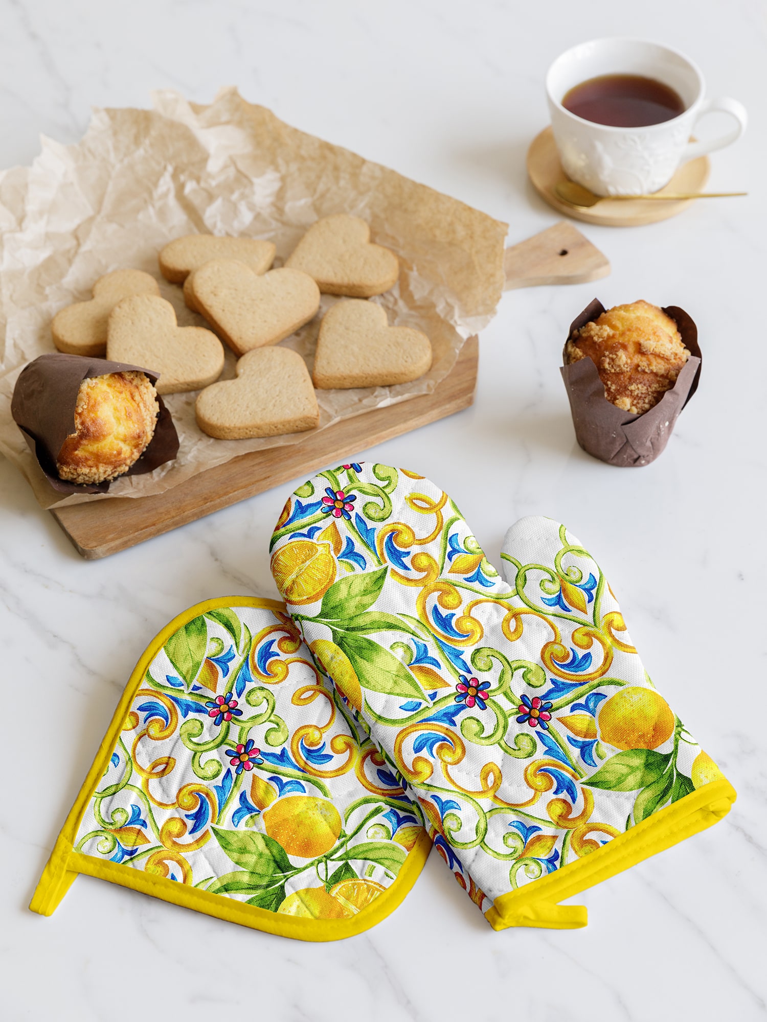 Комплект кухонный рогожка "Lemonade", Mia Cara 1