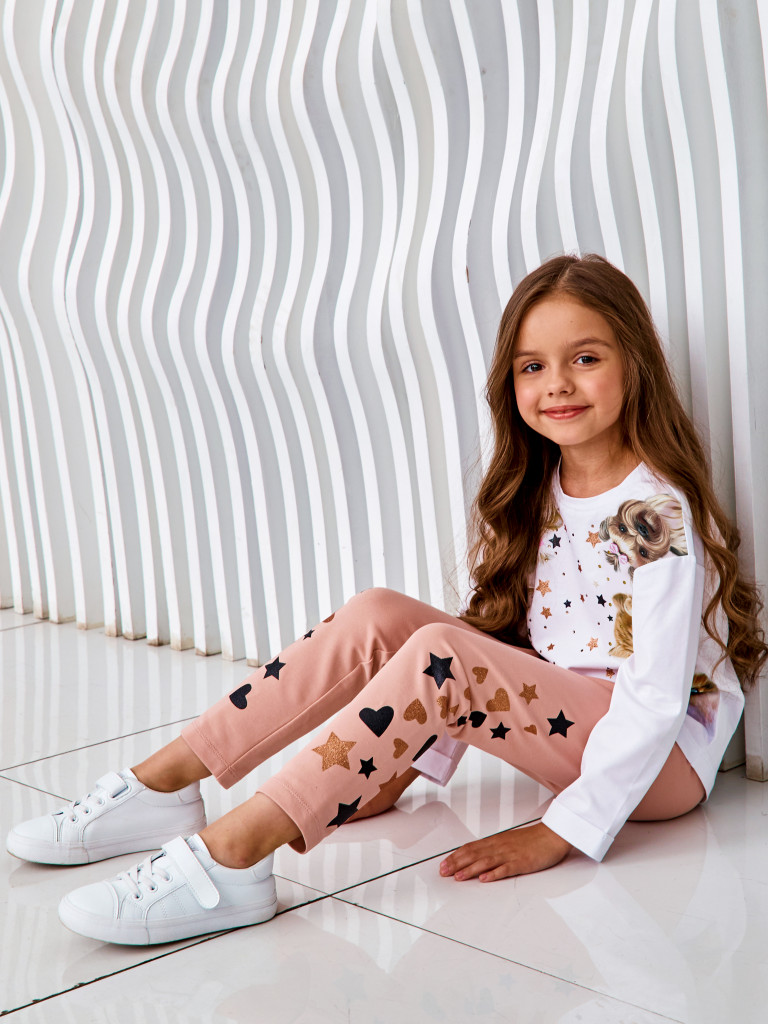 Брюки "FLUFFY FRIENDS", розовый, Juno 5