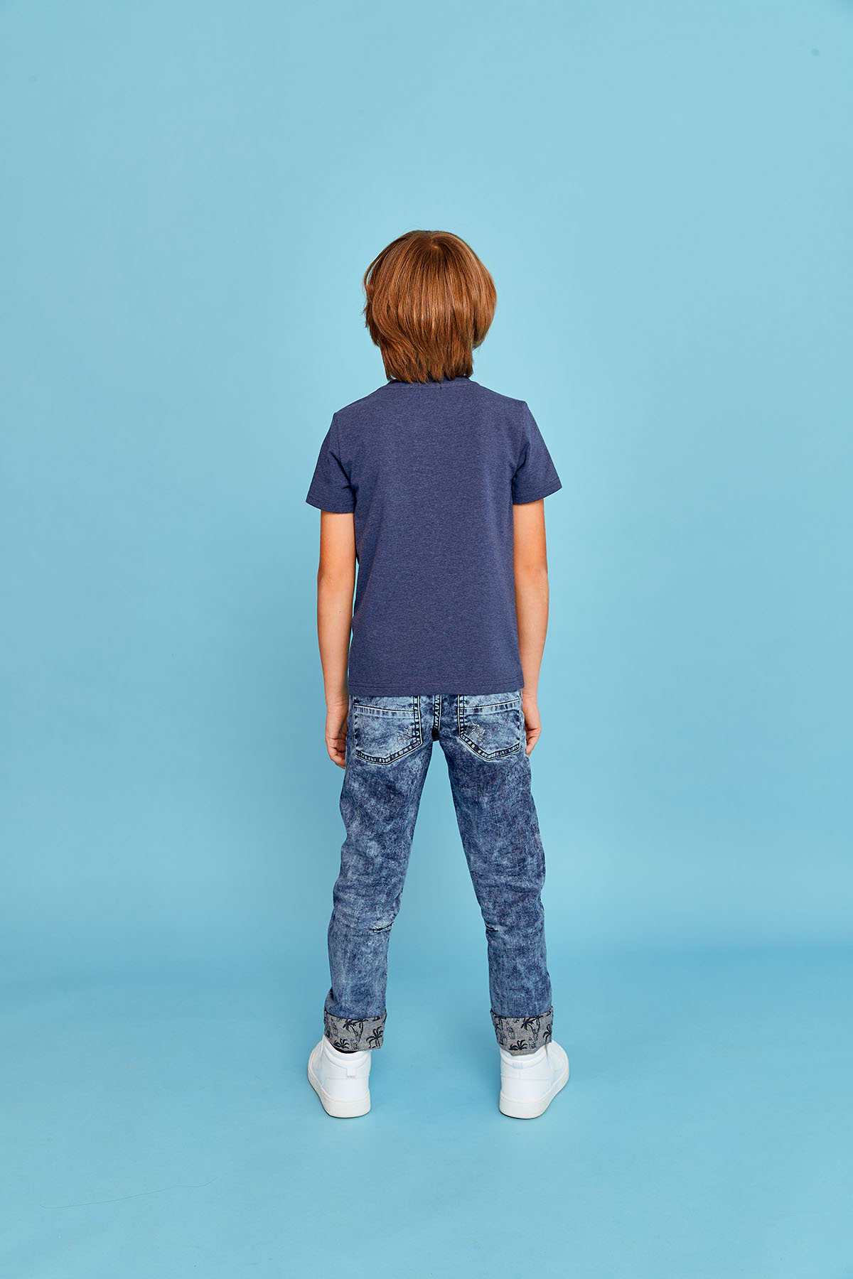 Футболка "Sea Adventure", синий меланж, Juno 4