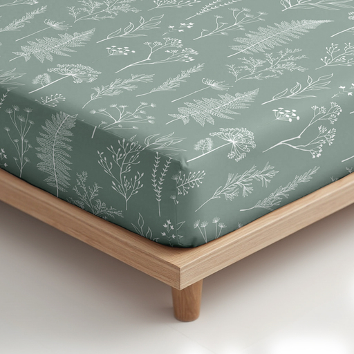 Простыня на резинке Унисон Шалфей в ботаническом саду 0