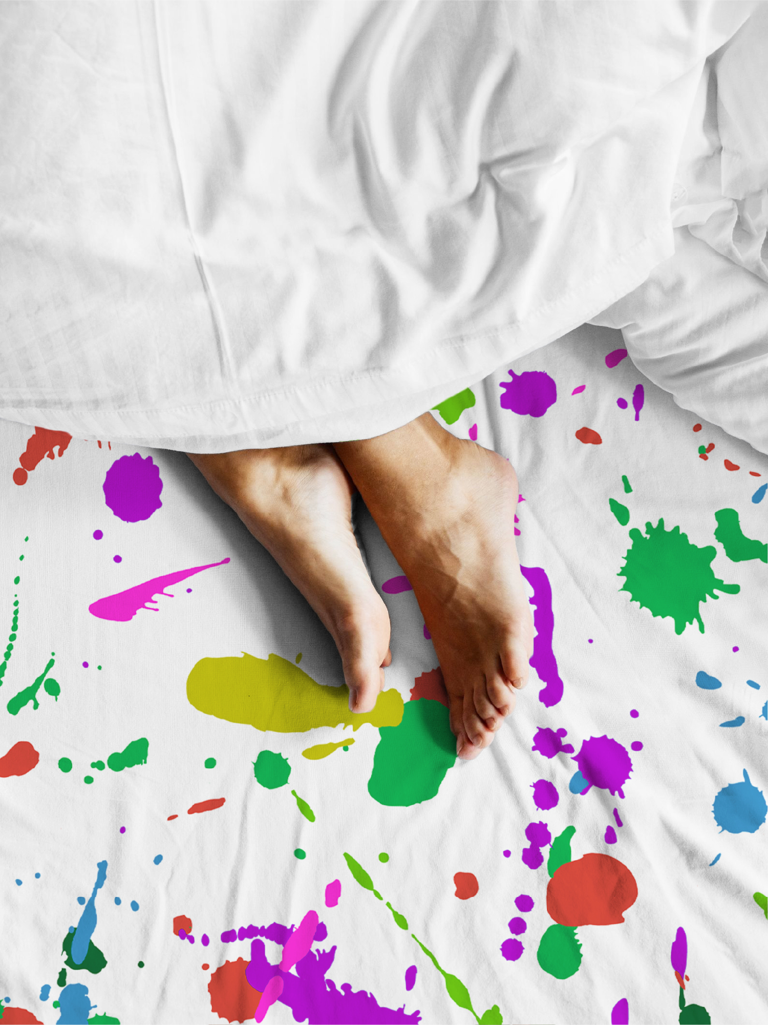 Простыня Paint white, Crazy Getup 1