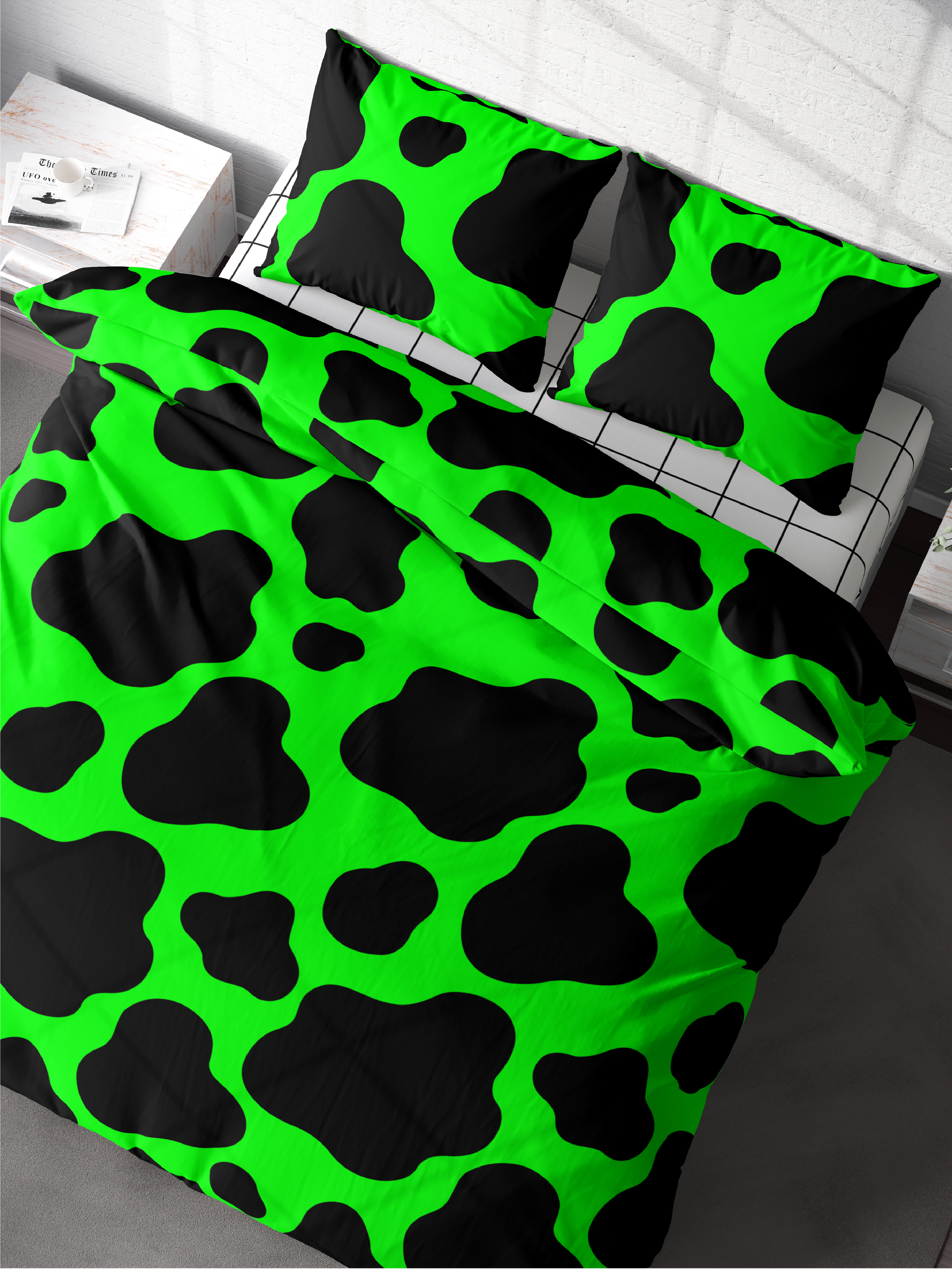 Постельное белье Зеленая корова 0