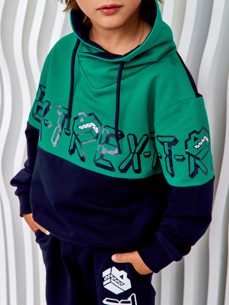 Худи с воротником-хомут "ROBOREX", темно-синий, Juno 1