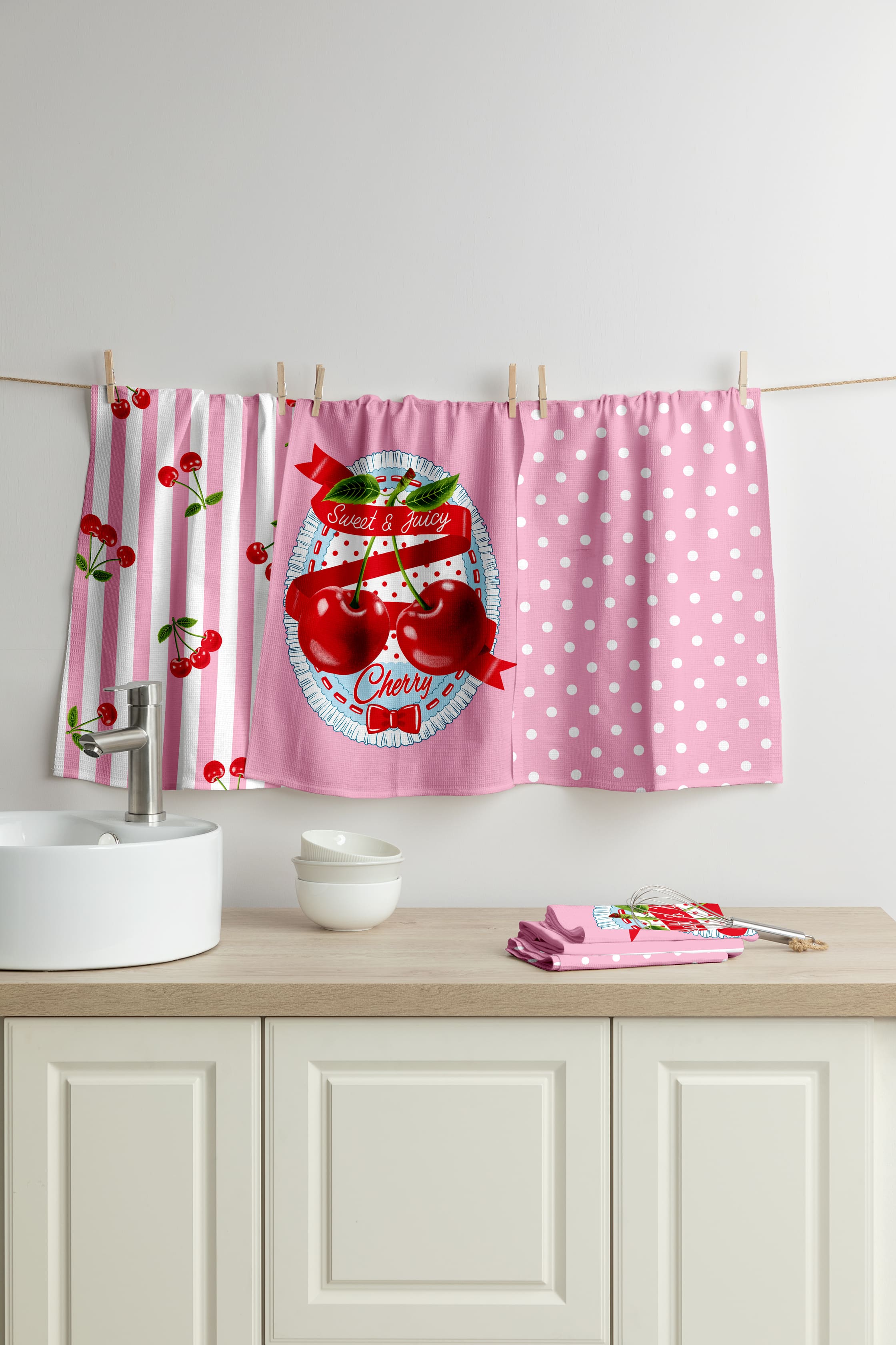 Комплект полотенец Mia Cara Сладкая вишня 4