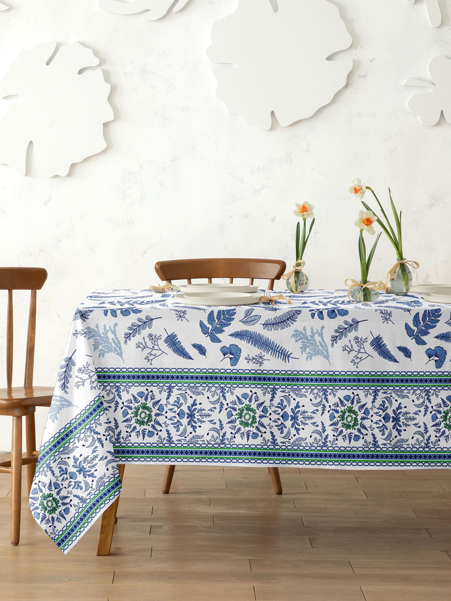 Скатерть Унисон Blue leaves 0