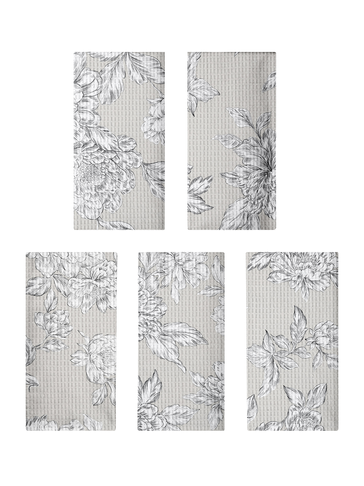 Комплект вафельных полотенец "Bottega Verde", Mia Cara 3