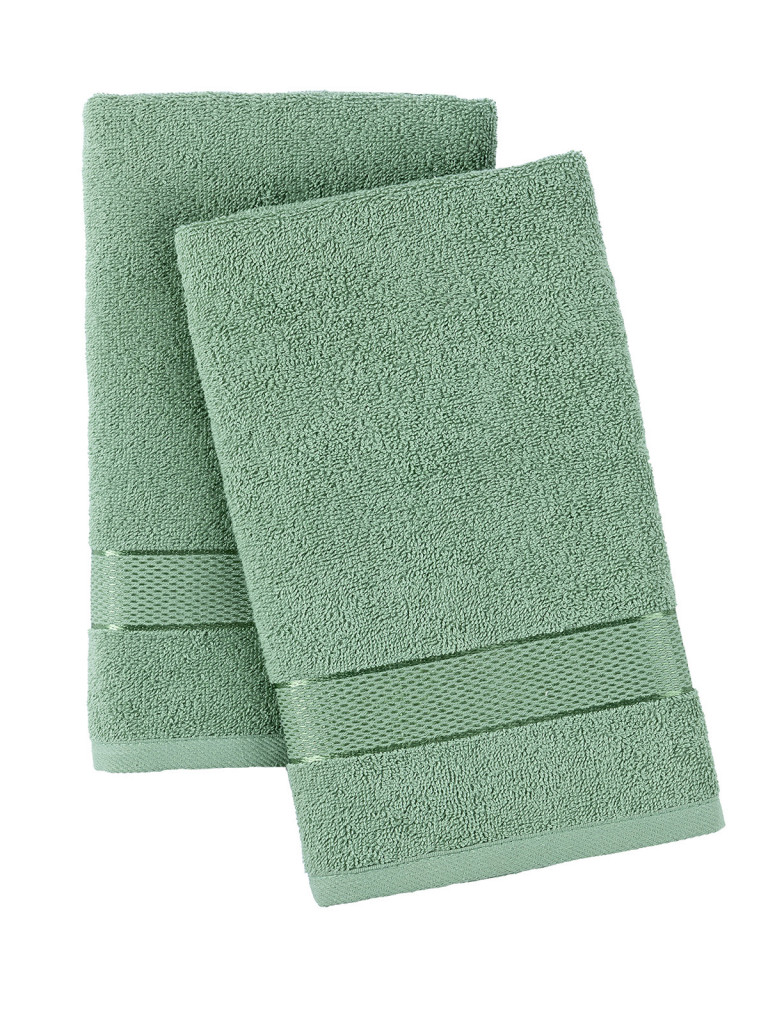 Комплект махровых полотенец "Ritz", светло-зеленый, Унисон 2