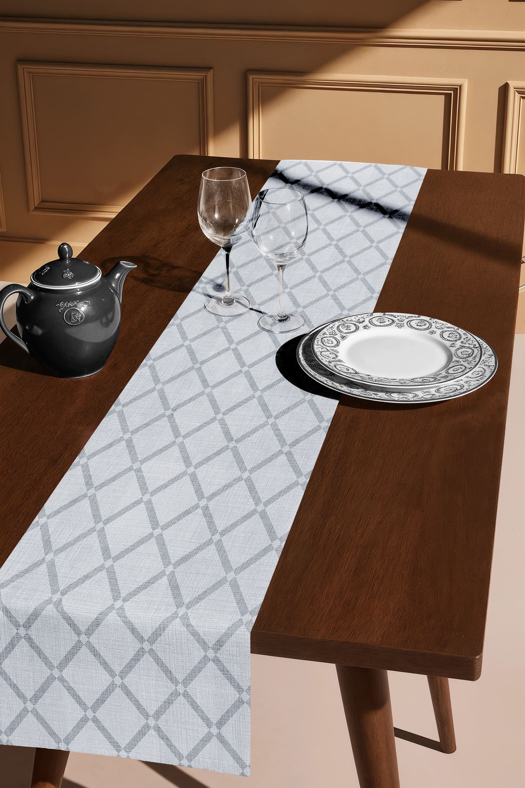 Скатерть-дорожка Mia Cara Решетка 0