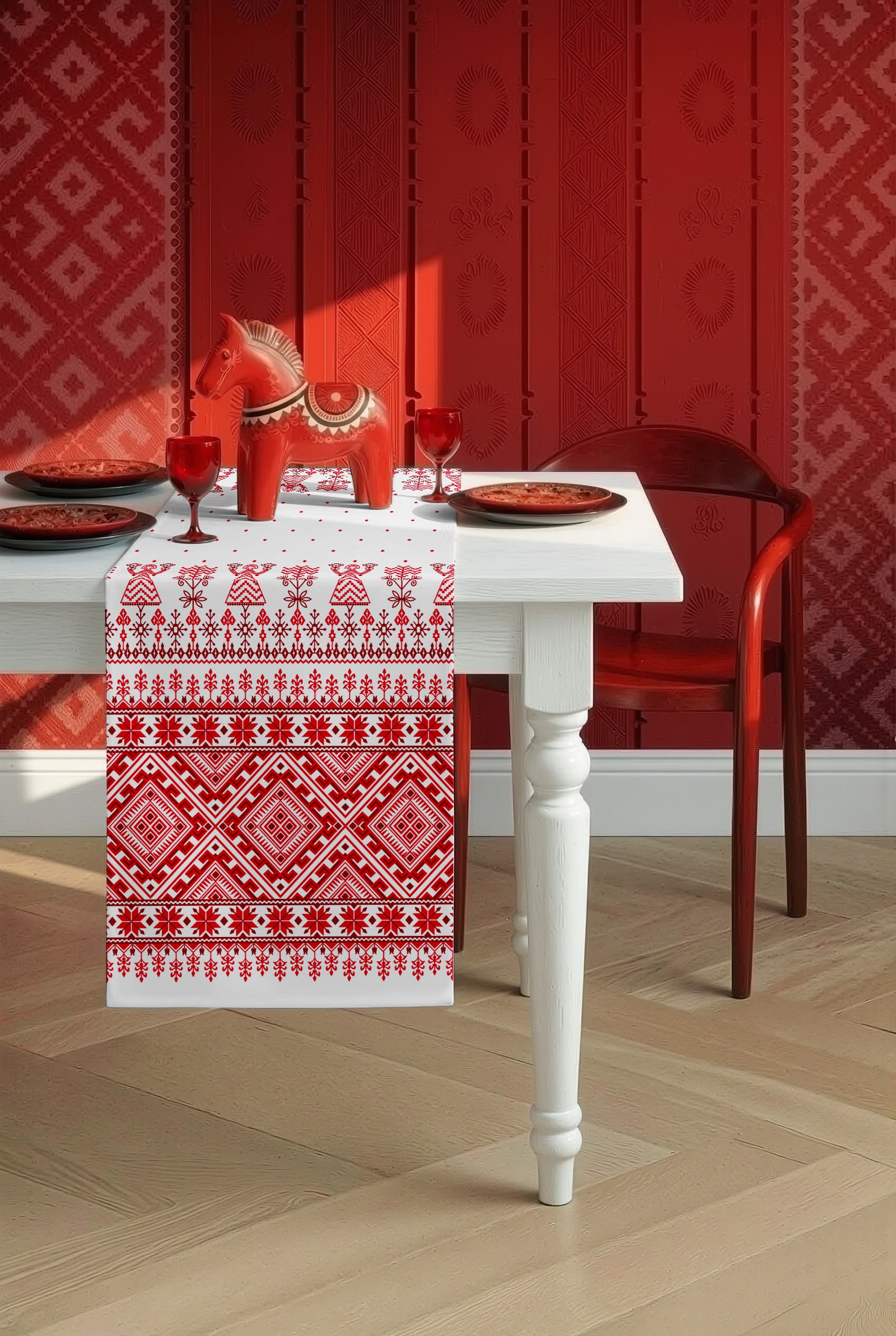 Скатерть-дорожка Унисон Славянские узоры 2