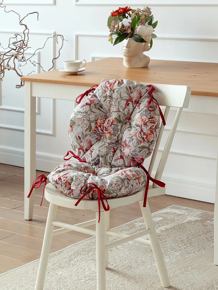 Комплект подушек на стул с тафтингом "Душистый пион", Mia Cara 0
