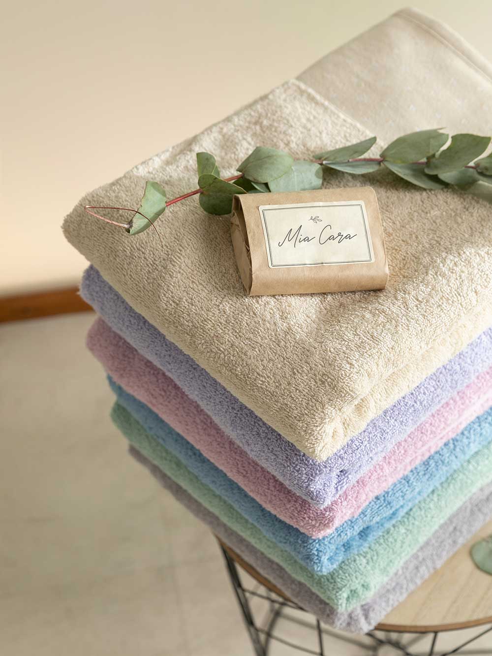 Комплект полотенец "Красотка", зеленый, Mia Cara 10