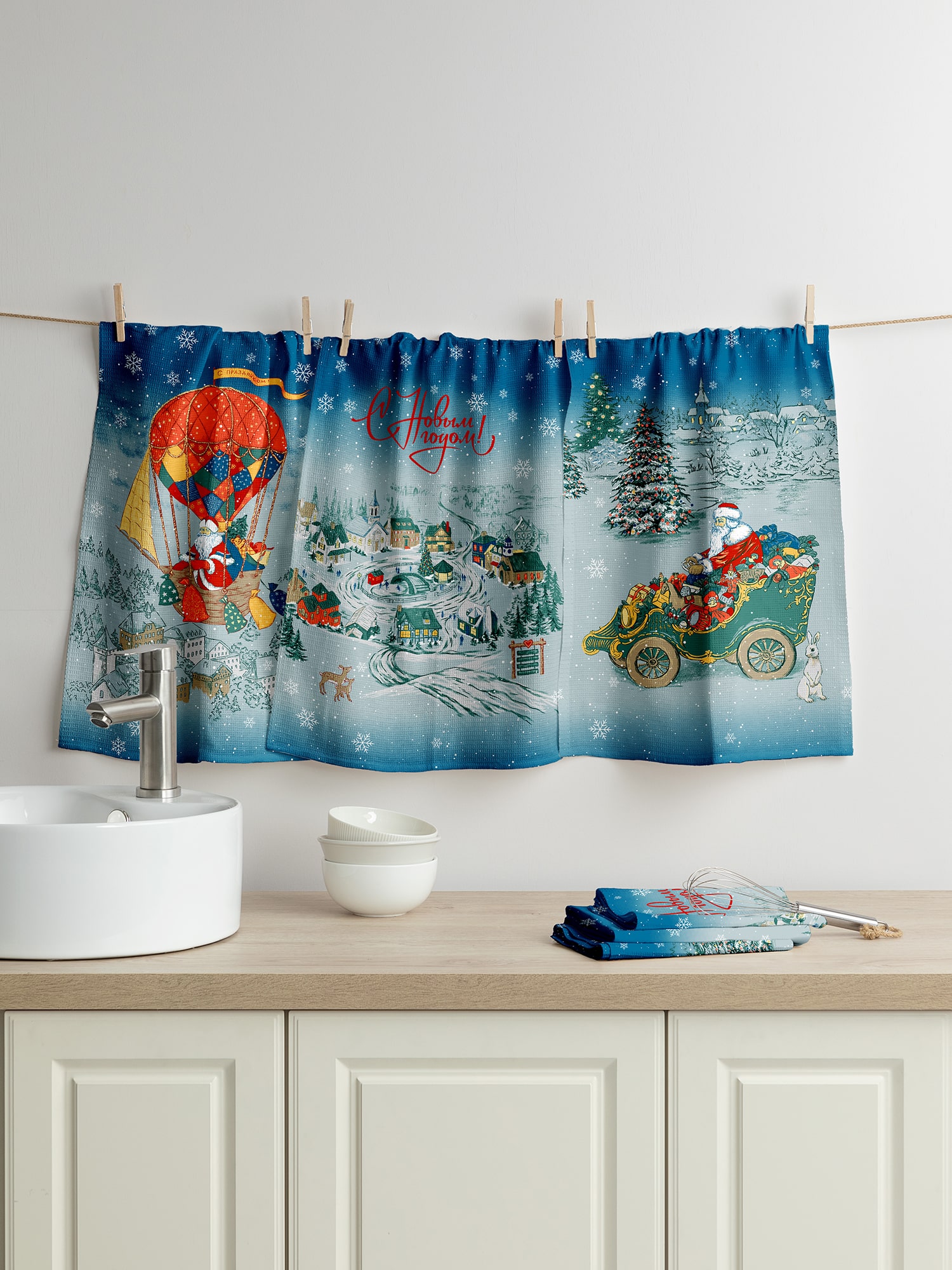 Комплект полотенец Mia Cara Старинные открытки 1