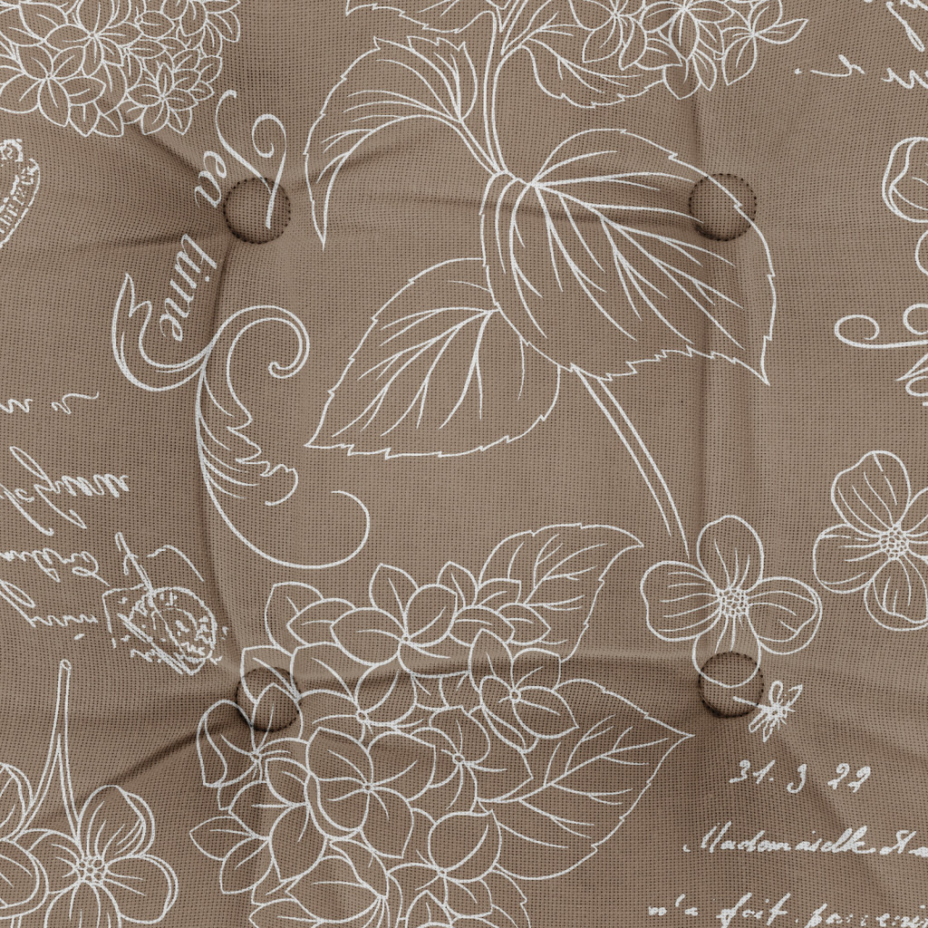 Подушка на стул плоская "Жозефина", Mia Cara 2