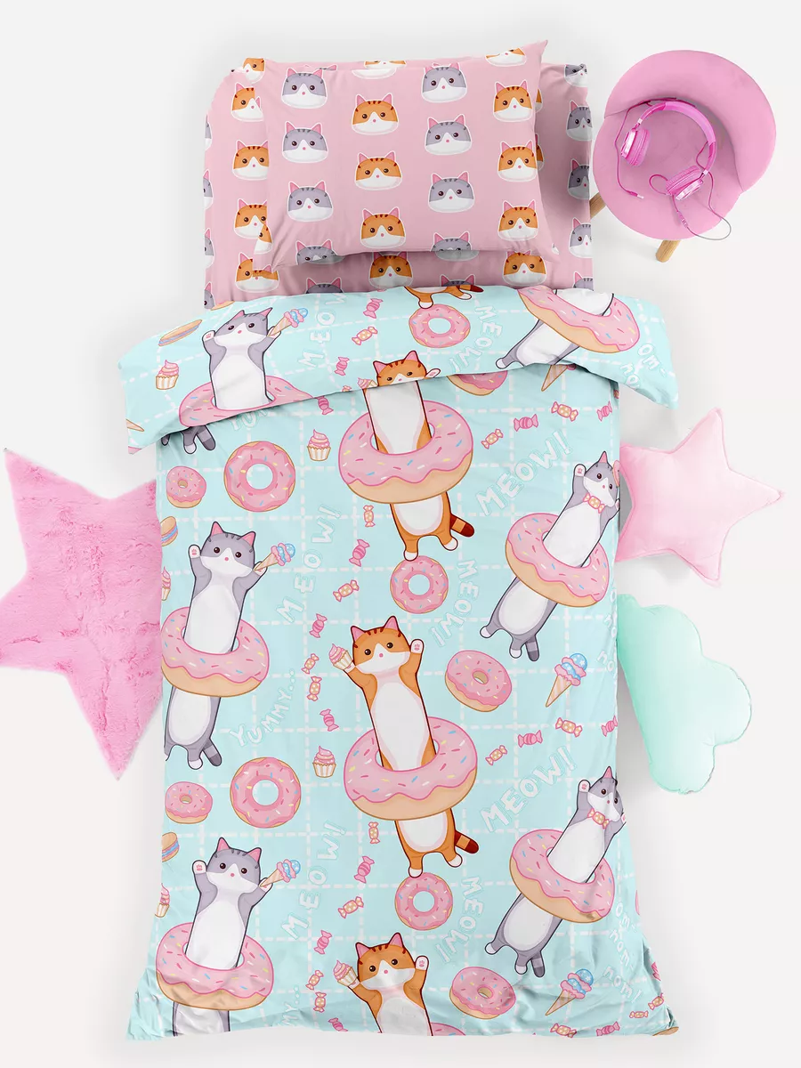 Постельное бельё Juno Кот батон 2