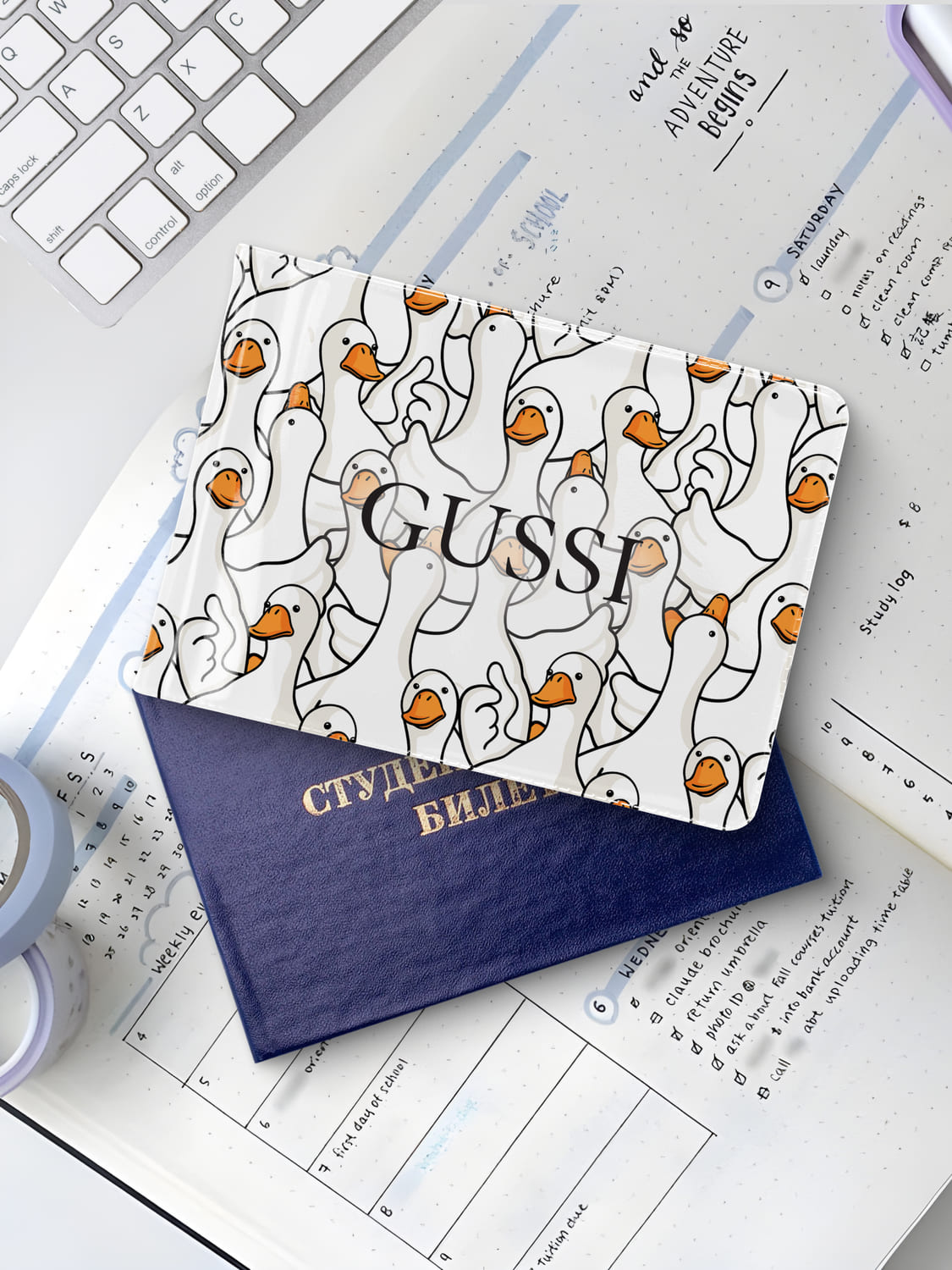 Обложка для студенческого билета Crazy Getup Гусь-обнимусь 0