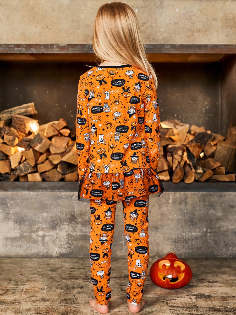 Пижама Halloween Оранжевый Рисунок, Juno 1