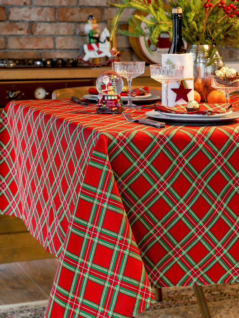 Скатерть рогожка "Альпийская сказка" 1