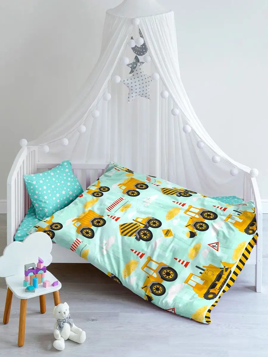 Постельное бельё Juno Строительный транспорт 1