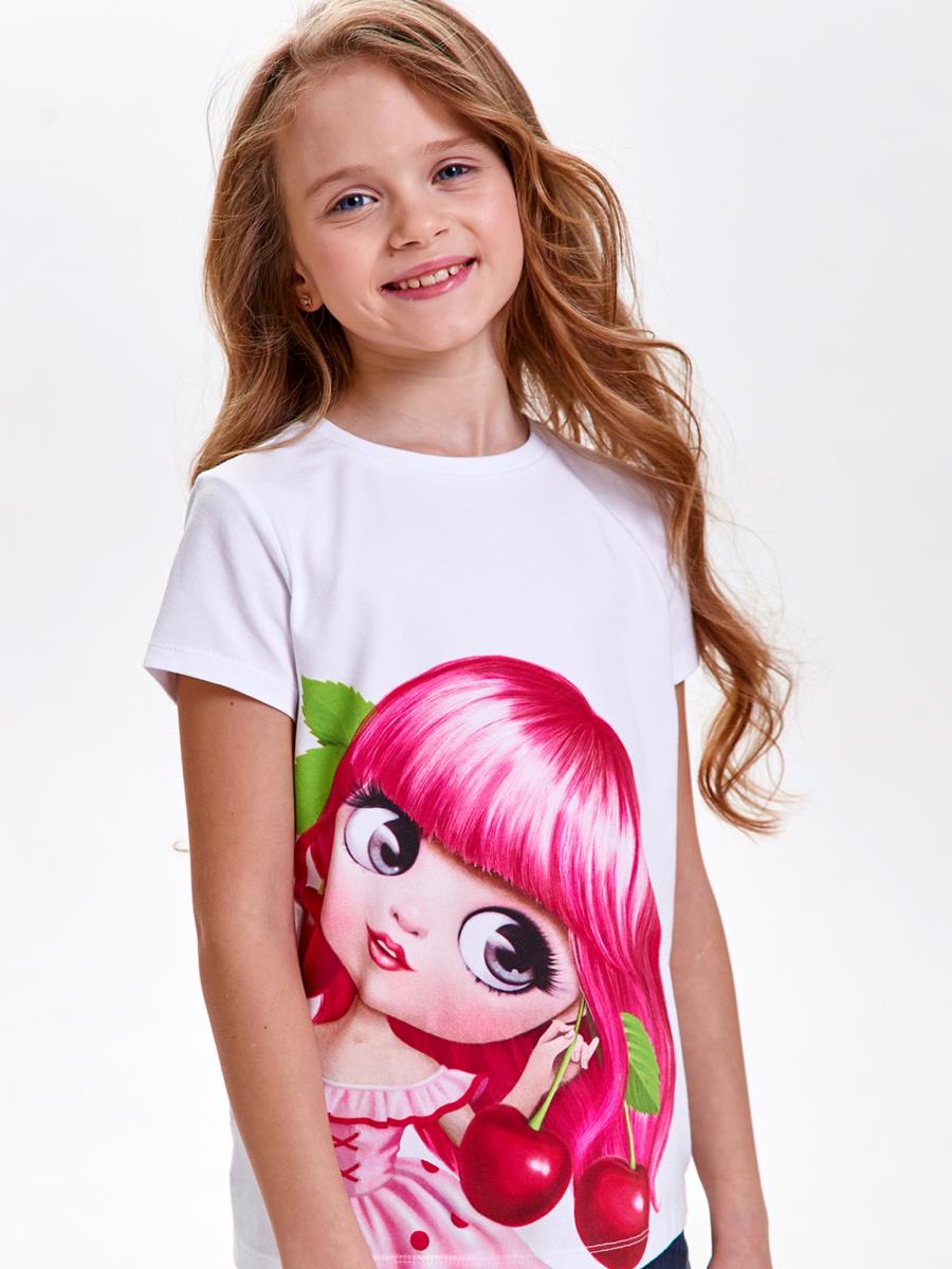 Футболка "Вишенка", белый, Juno 1