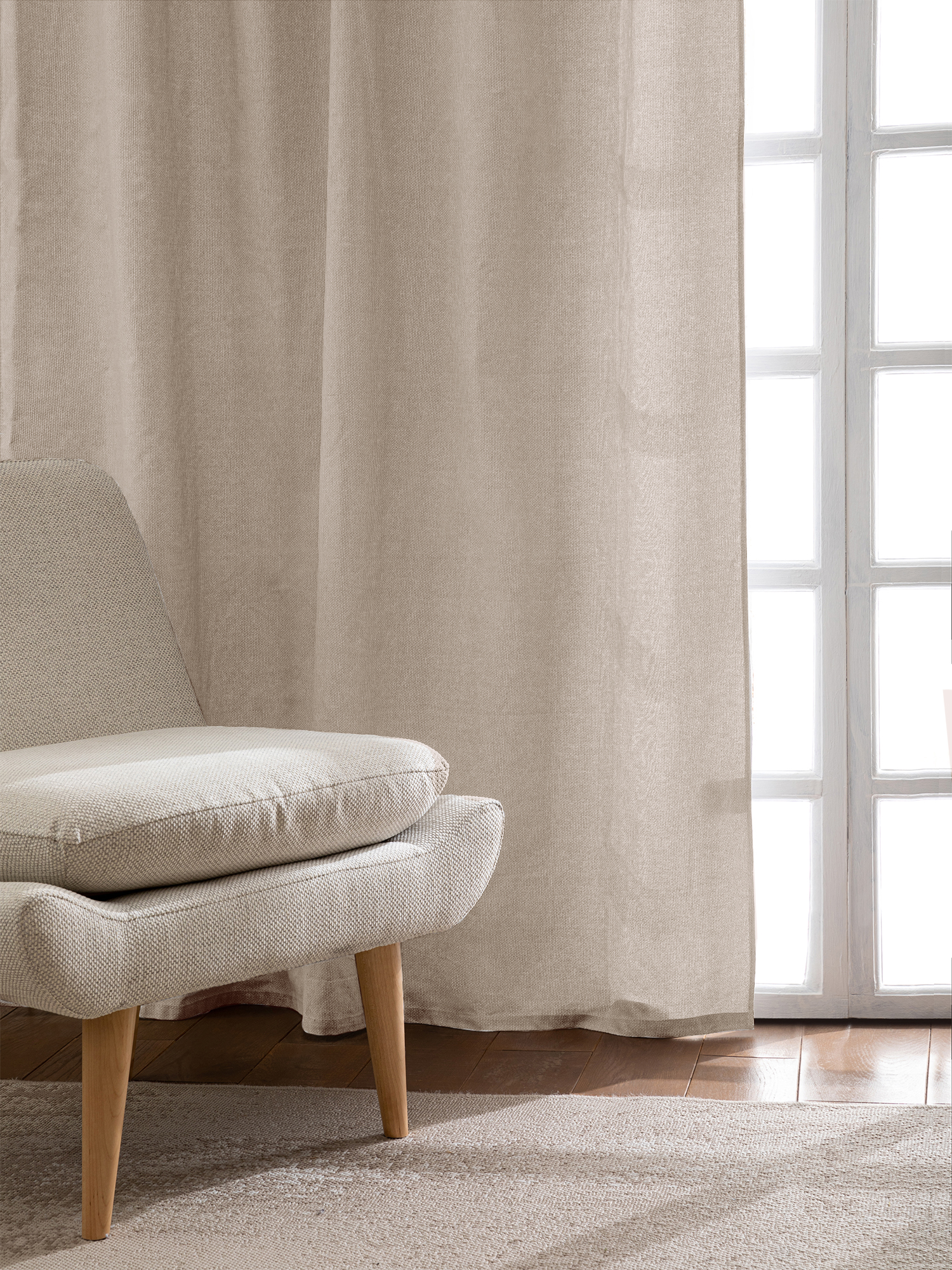 Штора Унисон Basic бежевый 1