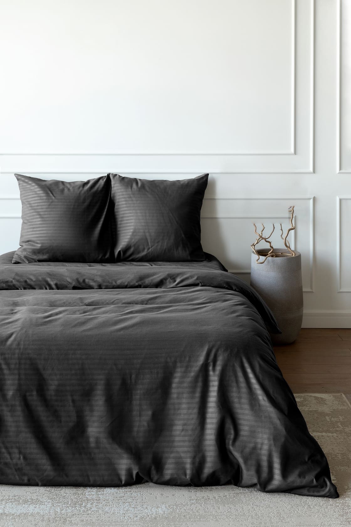 Постельное бельё Унисон Древесный уголь 0