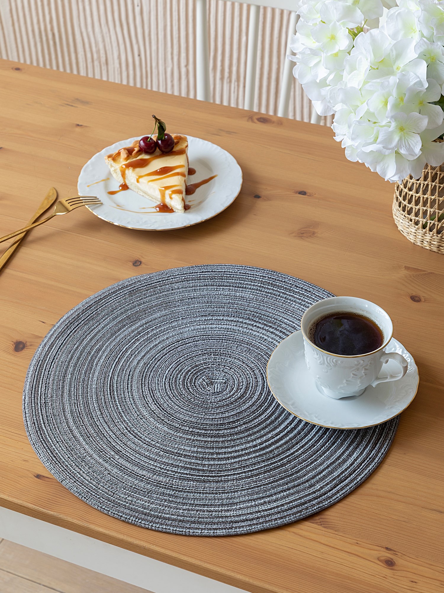 Комплект плейсматов "Mia Cara" grey D38 (4 шт.) 0