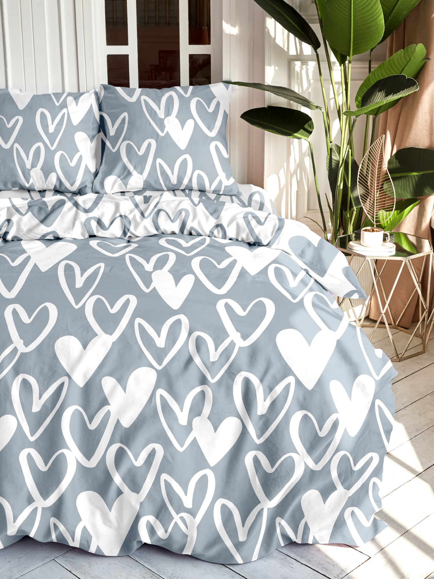 Постельное бельё Унисон Hearts 0