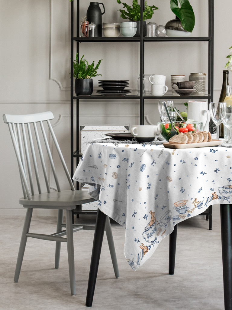 Скатерть рогожка "Зайчики", Mia Cara 2