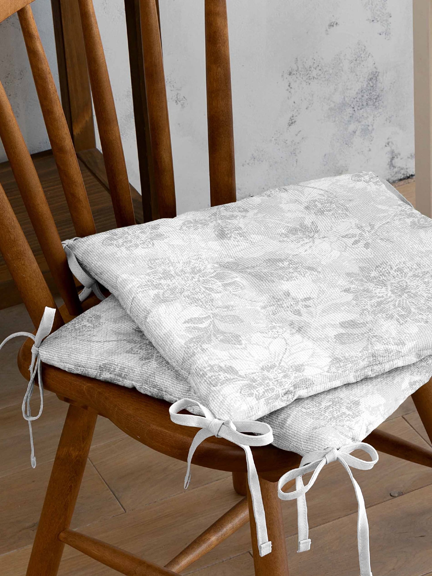 Комплект подушек на стул Унисон Grey jacquard 0