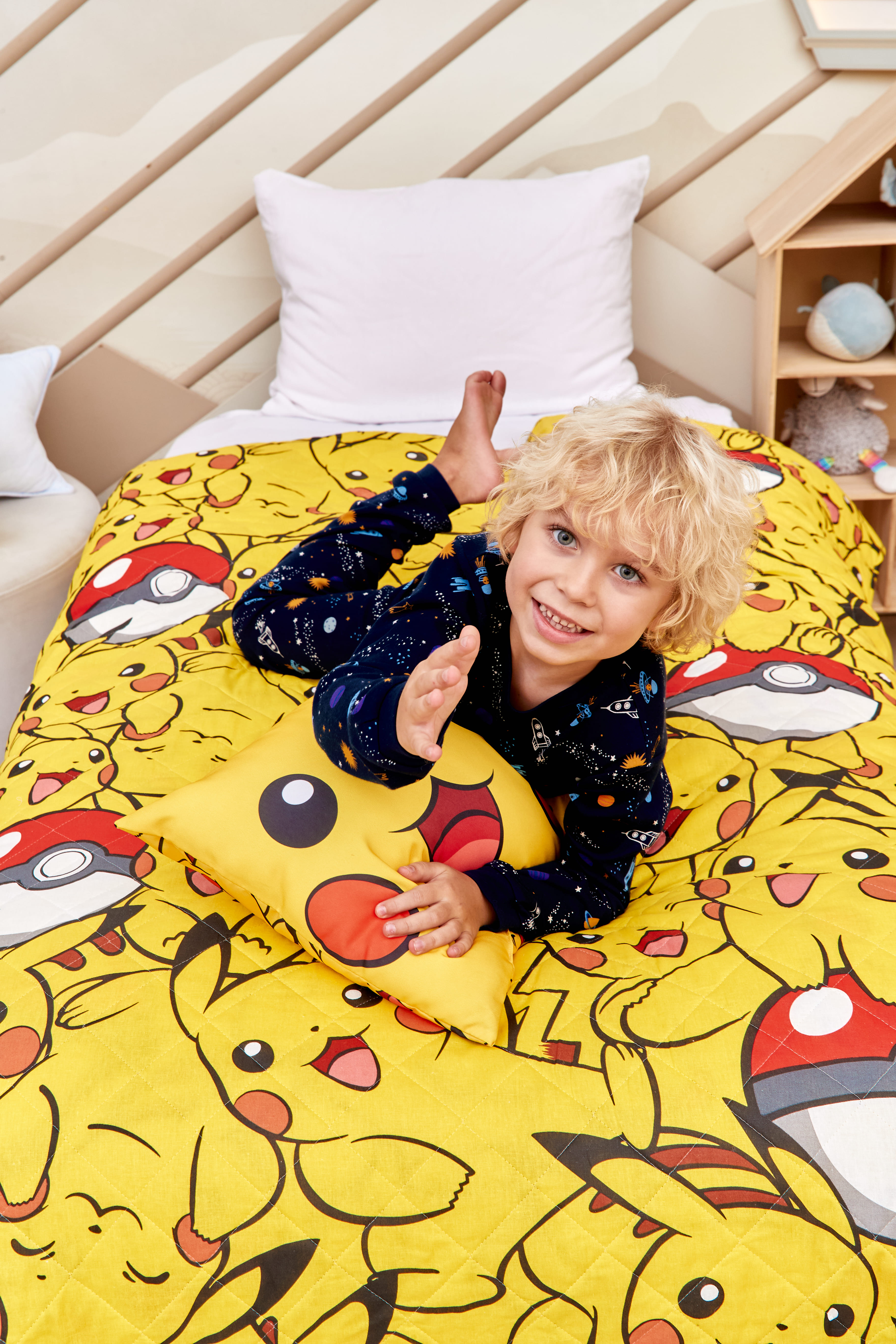 Покрывало стеганое "Пикачу", Juno 2