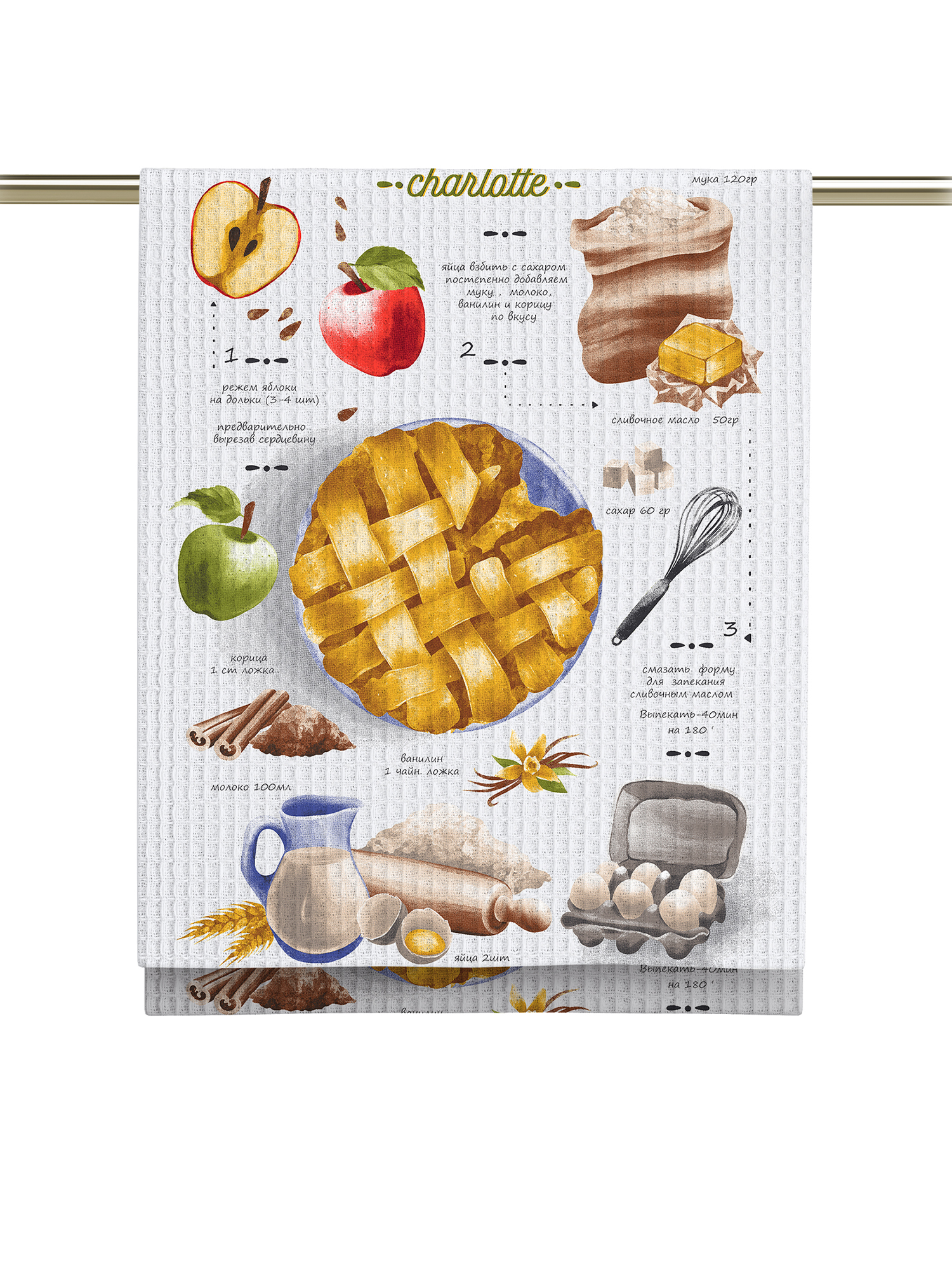 Комплект полотенец Унисон Kitchen recipes 3