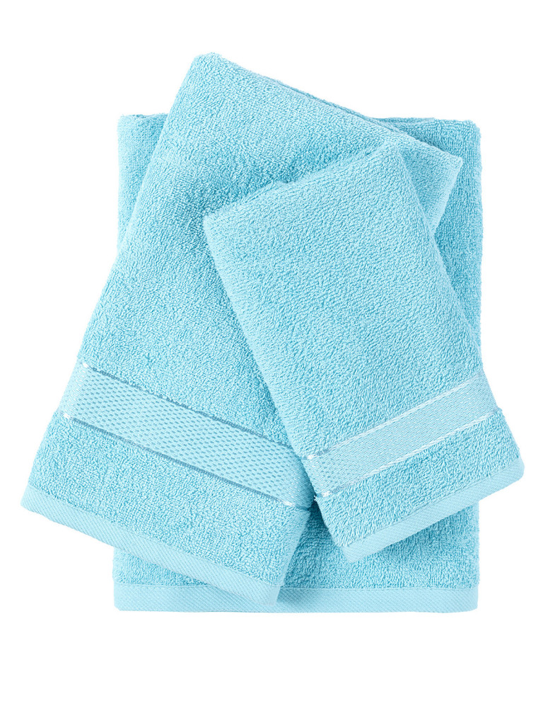 Комплект махровых полотенец "Ritz", светло-бирюзовый, Унисон 2