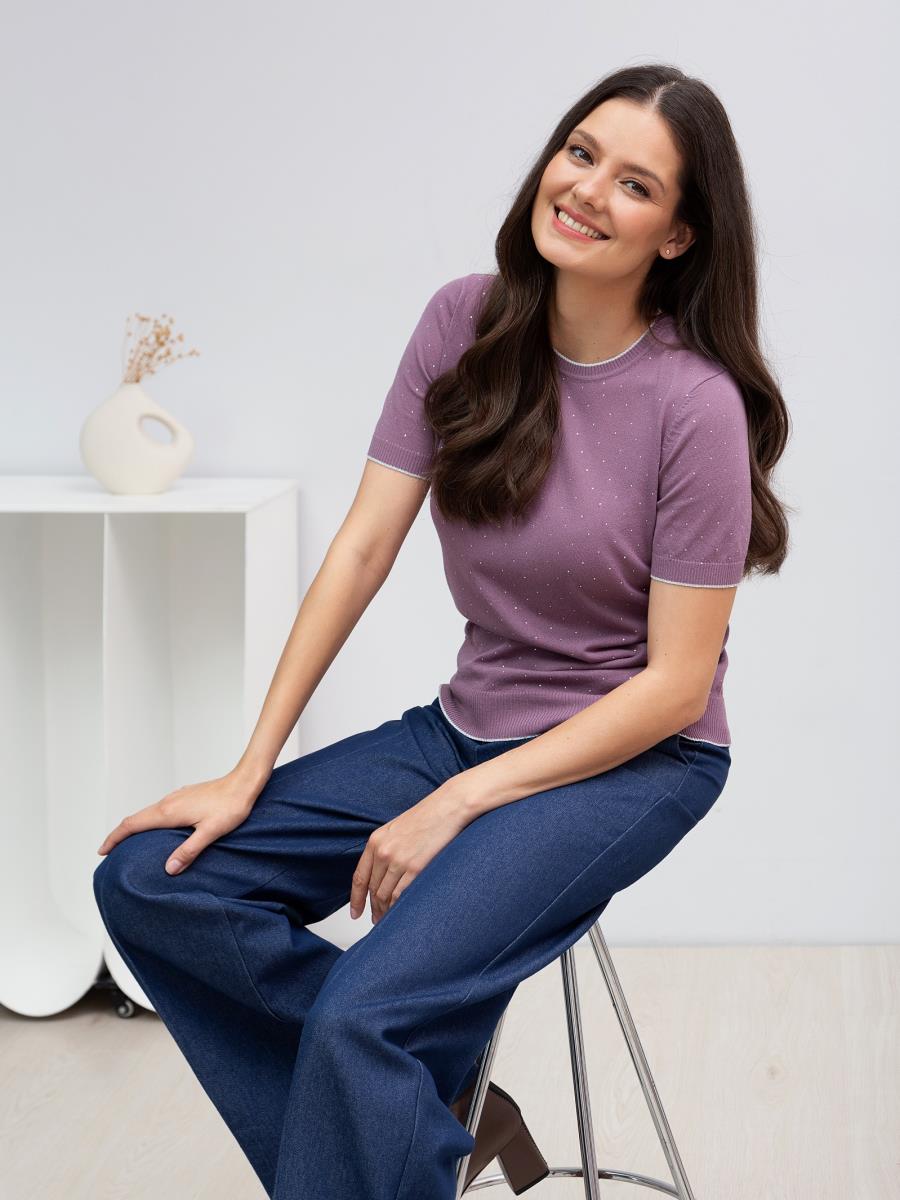 Джемпер "Diamond Shine", лиловый, BeGood 3