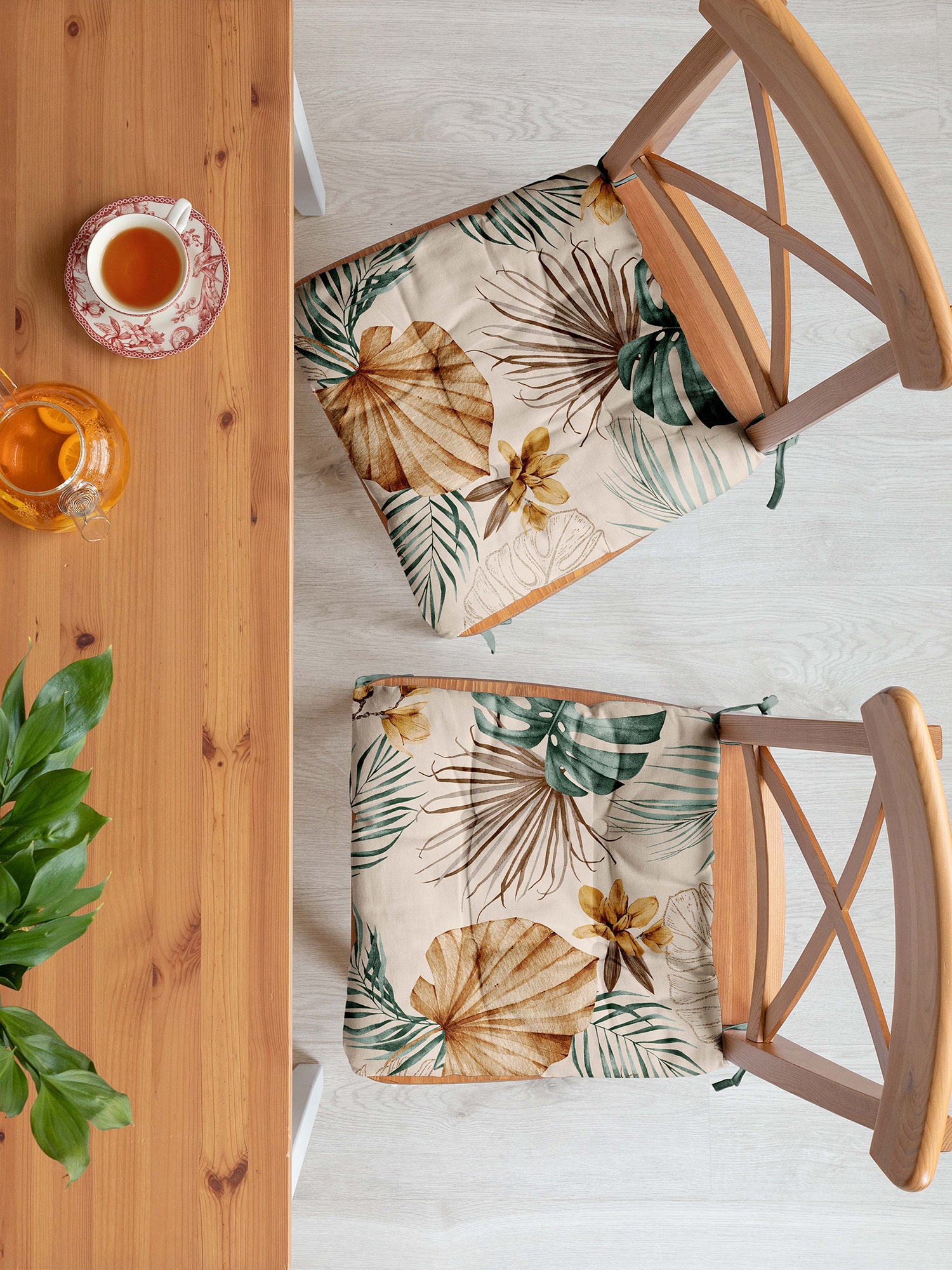 Комплект подушек на стул Mia Cara Tropical palm 0