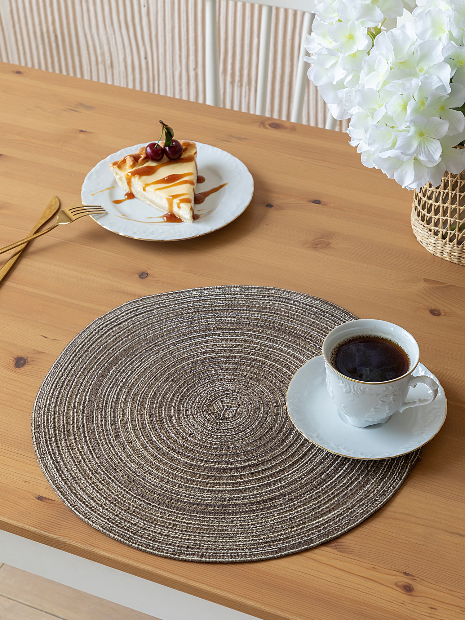 Комплект плейсматов пластик "Mia Cara" brown D38 (4 шт.) 0